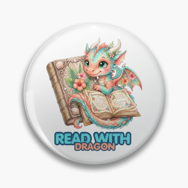 Item preview, Read With a Dragon Magical Bookish Art designed and sold by CleanDecor.