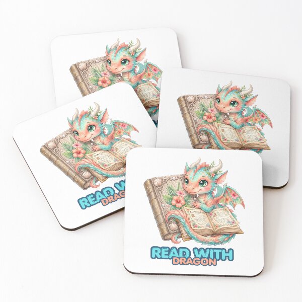 Item preview, Read With a Dragon Magical Bookish Art designed and sold by CleanDecor.