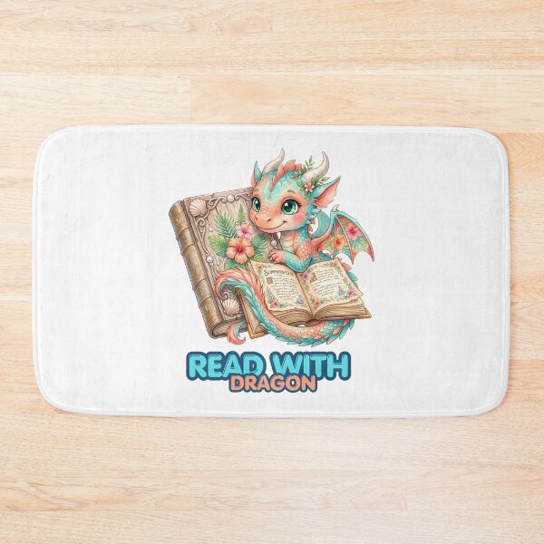 Item preview, Read With a Dragon Magical Bookish Art designed and sold by CleanDecor.