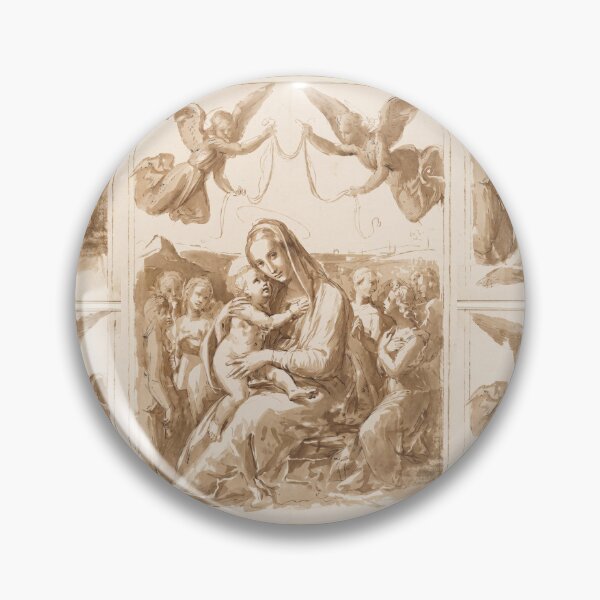 Item preview, Madonna and Child with Angels designed and sold by artofuniverse.