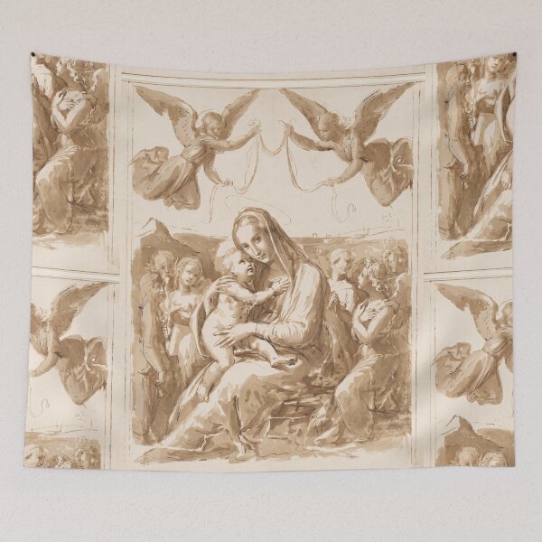 Item preview, Madonna and Child with Angels designed and sold by artofuniverse.