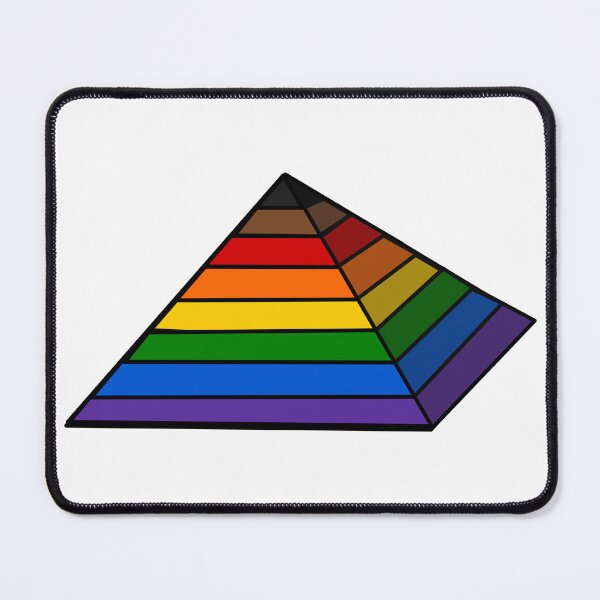 Item preview, Pyramid Rainbow Philly Pride Flag designed and sold by HarveyHandcraftsandDesigns.