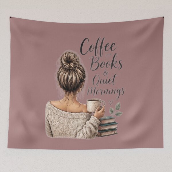 Item preview, Coffee Books and Quiet Mornings Aesthetic designed and sold by FABIOLA1970.