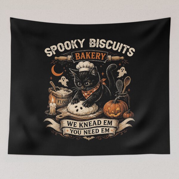 Item preview, Spooky Biscuit Bakery Cat Halloween Baking Cute Black Cat Spooky Season designed and sold by mraihan.