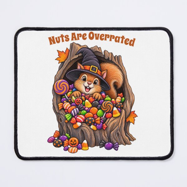 Item preview, Nuts Are Overrated – Funny Squirrel Halloween Candy Design designed and sold by Buli89.