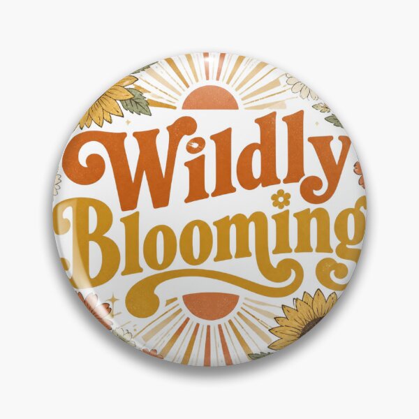 Item preview, Wildly Blooming Retro Sunflower Floral Design designed and sold by VaneDesings.