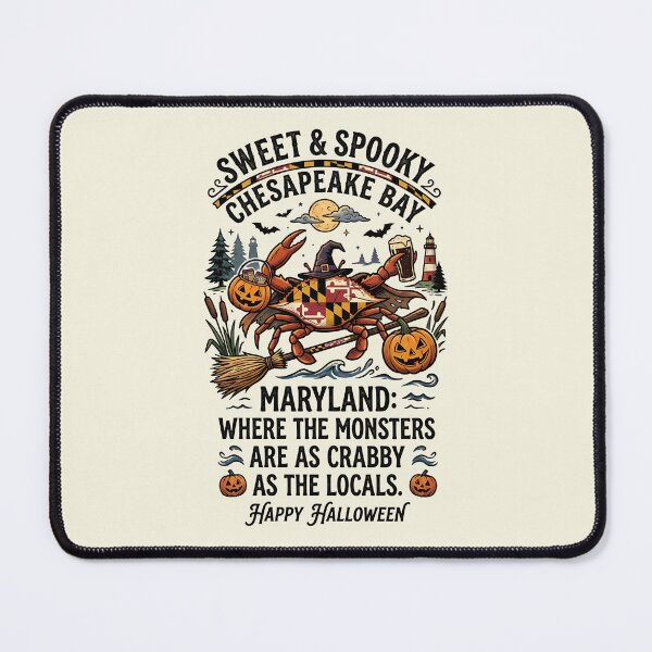 Item preview, Where the monsters are as crabby as the locals - Halloween in Maryland designed and sold by ParadoxParadox.