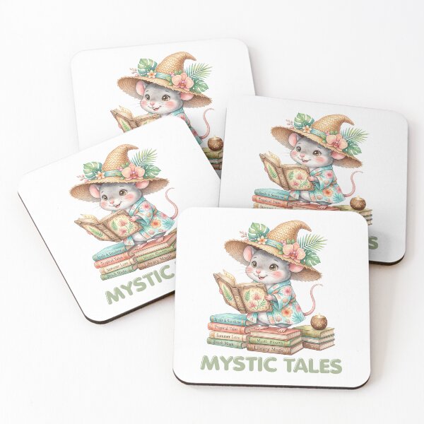 Item preview, Mystic Tales Whimsical Mouse Reading a Book designed and sold by CleanDecor.