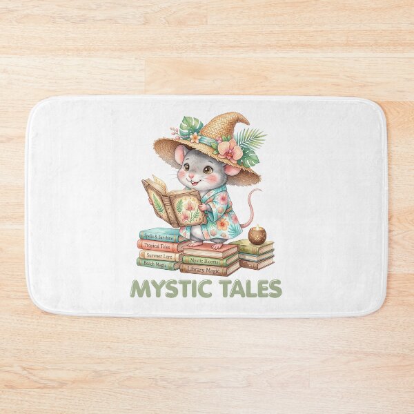 Item preview, Mystic Tales Whimsical Mouse Reading a Book designed and sold by CleanDecor.