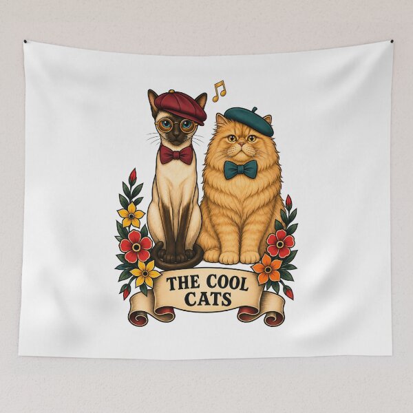 Item preview, The Cool Cats Tattoo Art designed and sold by Old's Cool Cat Studio.