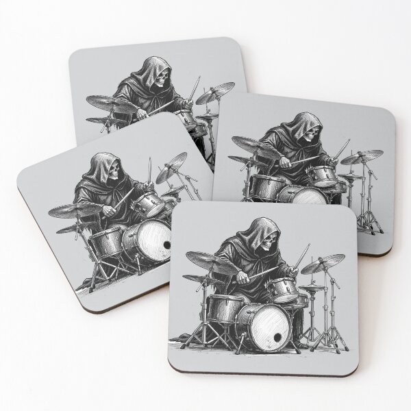 Item preview,  The Grim Reaper playing the drums designed and sold by MagelliShop.