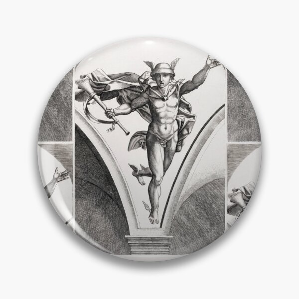Item preview, Mercury Winged Messenger God in Flight designed and sold by artofuniverse.