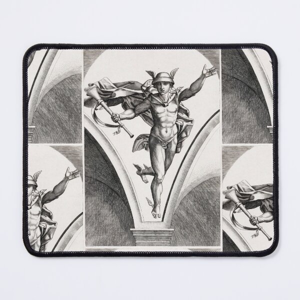 Item preview, Mercury Winged Messenger God in Flight designed and sold by artofuniverse.