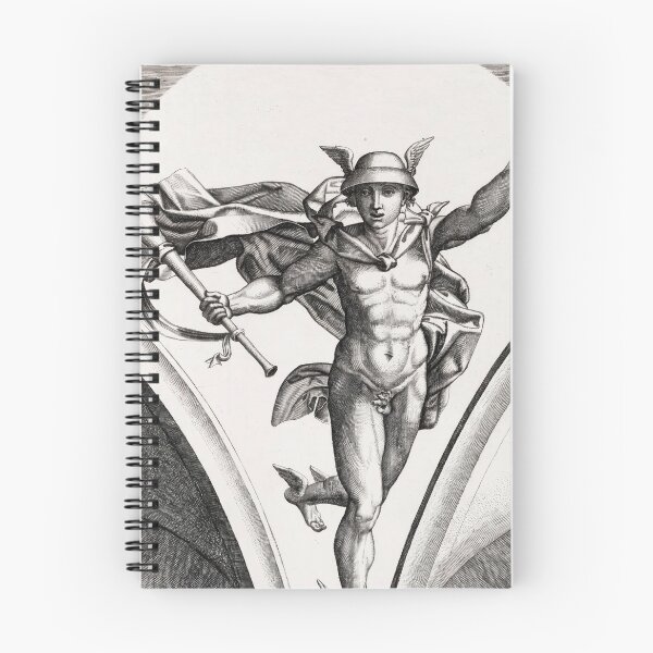 Item preview, Mercury Winged Messenger God in Flight designed and sold by artofuniverse.