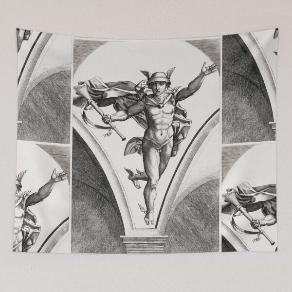 Item preview, Mercury Winged Messenger God in Flight designed and sold by artofuniverse.