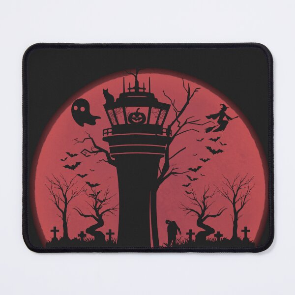 Item preview, Halloween Spooky Air Traffic Controller Red Moon designed and sold by legendaryskins.