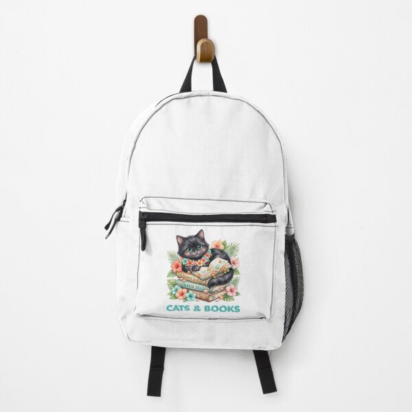 Item preview, Cats & Books Cozy Feline Reading Illustration designed and sold by CleanDecor.