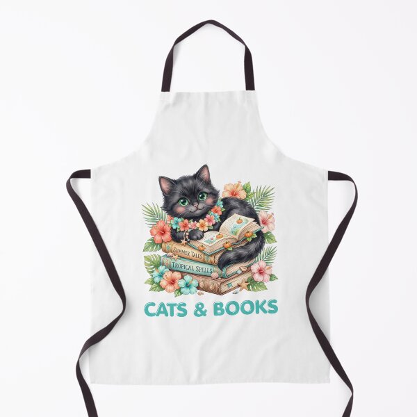 Item preview, Cats & Books Cozy Feline Reading Illustration designed and sold by CleanDecor.