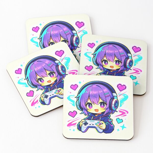 Item preview, Anime Gamer Chibi — Gamer Heart Anime Soul designed and sold by Bonasates.