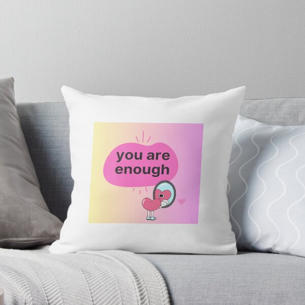 Item preview, you are enough - heart and mirror designed and sold by An Abundance Shop.