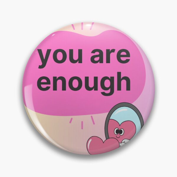 Item preview, you are enough - heart and mirror designed and sold by An Abundance Shop.