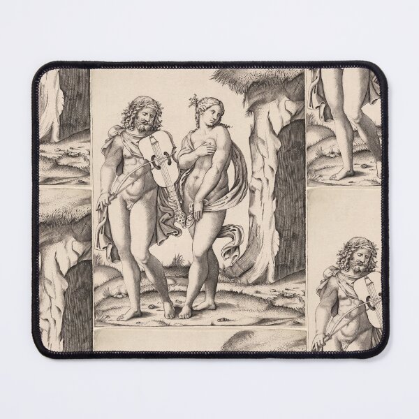 Item preview, Apollo and Muse with Viol Engraving designed and sold by artofuniverse.