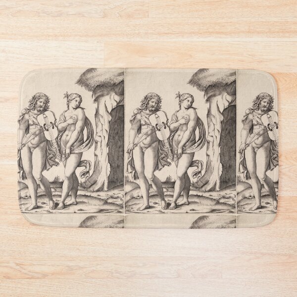 Item preview, Apollo and Muse with Viol Engraving designed and sold by artofuniverse.