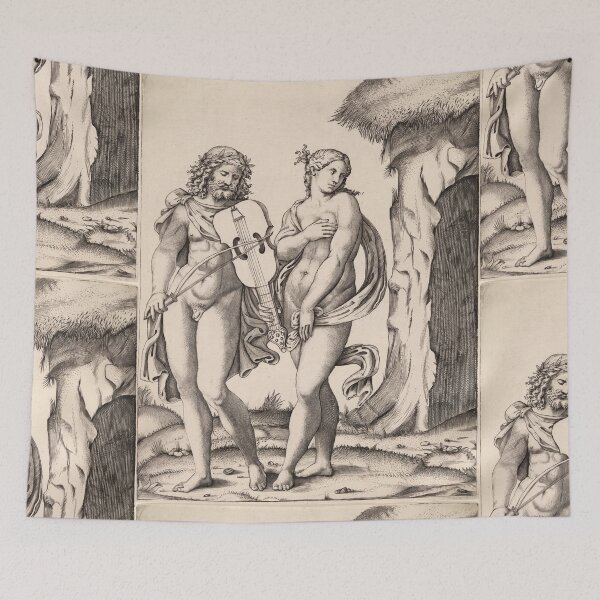 Item preview, Apollo and Muse with Viol Engraving designed and sold by artofuniverse.