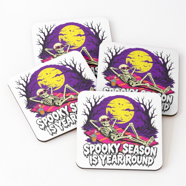 Item preview, Spooky Season Skeleton Beach Summer Vacation designed and sold by chattsuede.