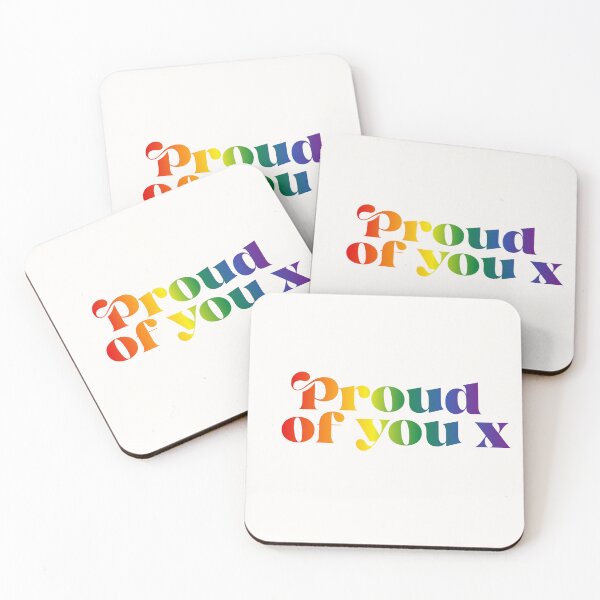 Item preview, Proud of you LGBT gay pride support art designed and sold by QuillPrints.