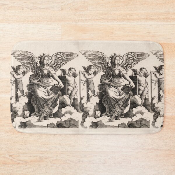 Item preview, Winged Muse of Poetry with Cherubs designed and sold by artofuniverse.