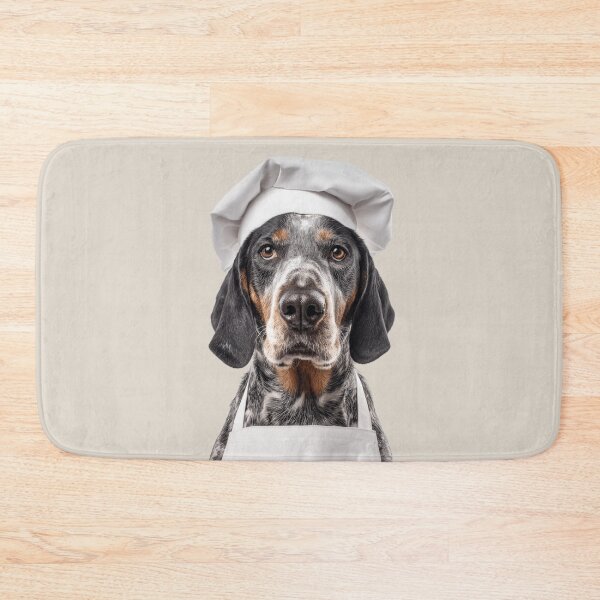 Item preview, Bluetick Coonhound Chef Dog Funny Cooking Apron Hat Cute Pet Portrait designed and sold by LazyOwlStore.