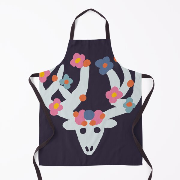 Item preview, Great Deer Skull with Flowers designed and sold by LavenderSkiesG.