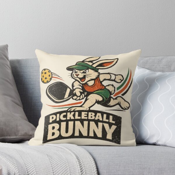 Item preview, Pickleball Bunny – Fun Sports Animal Artwork designed and sold by Dogandesighn.