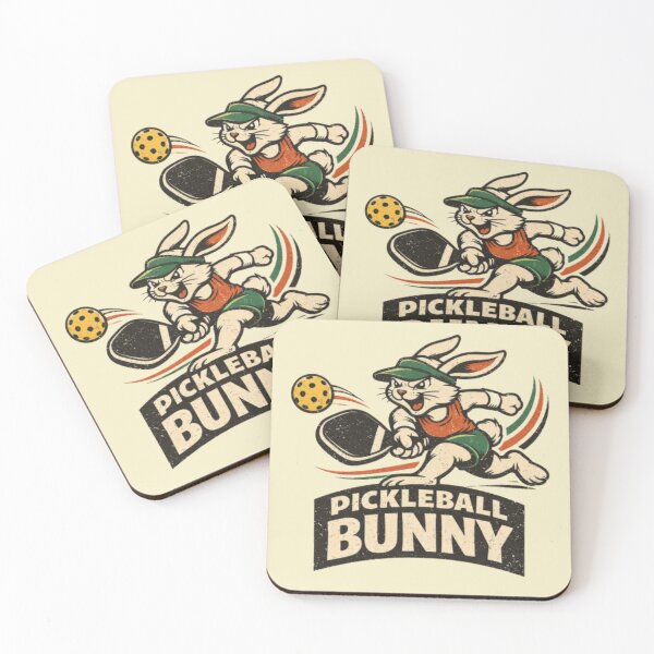 Item preview, Pickleball Bunny – Fun Sports Animal Artwork designed and sold by Dogandesighn.