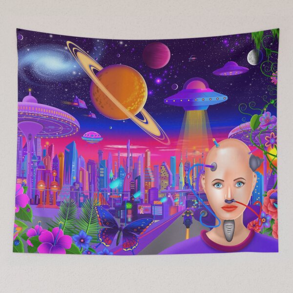 Item preview, Neon City Fantasy designed and sold by GeraldNewtonArt.