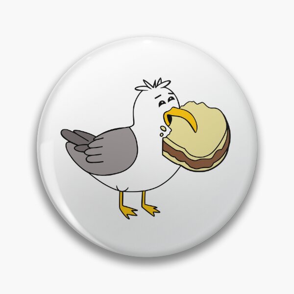 Item preview, Seagull Eating A Peanut Butter Sandwich designed and sold by Sartoris Art.