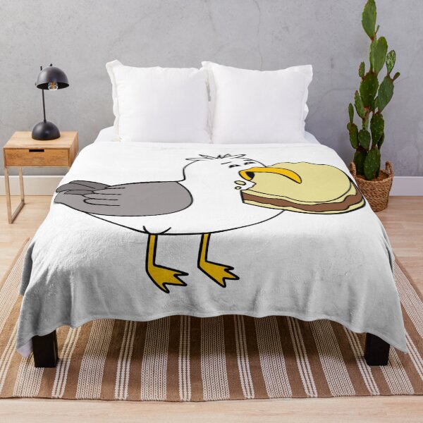 Item preview, Seagull Eating A Peanut Butter Sandwich designed and sold by Sartoris Art.