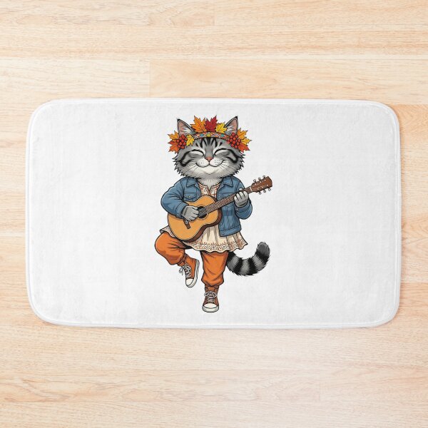 Item preview, A cat with a guitar designed and sold by ANVivid.