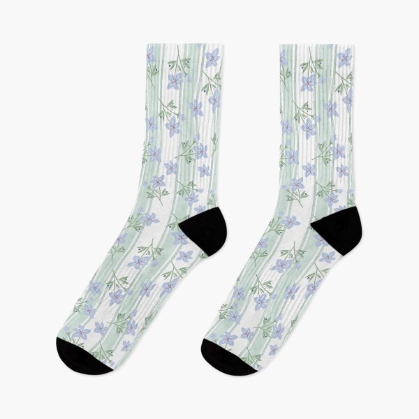 Item preview, Cute Flowers & Stripes Pattern designed and sold by SmallDart Creations.