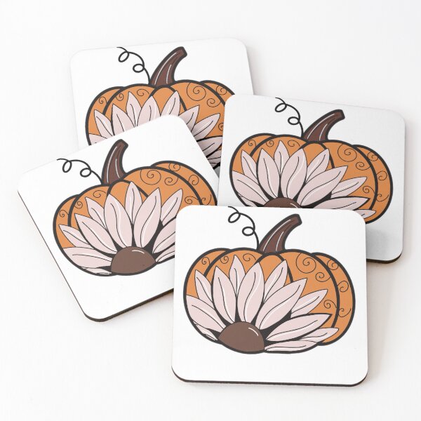 Item preview, Floral Fall Pumpkin designed and sold by Izzy’s Pure Paws & Co..