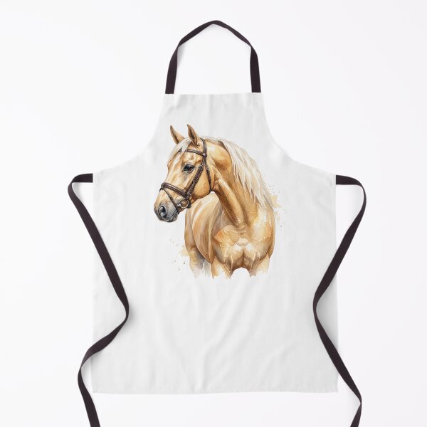 Item preview, Golden Palomino Horse Watercolor Portrait designed and sold by Rutvain.