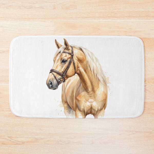 Item preview, Golden Palomino Horse Watercolor Portrait designed and sold by Rutvain.