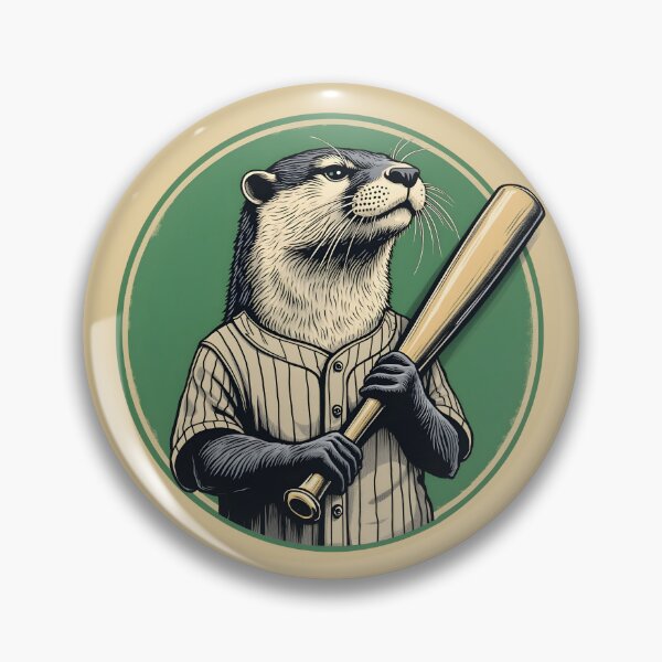 Artikelvorschau, Der Batter Otter – Vintage-Baseball-Maskottchen entworfen und verkauft von DoceVaga.