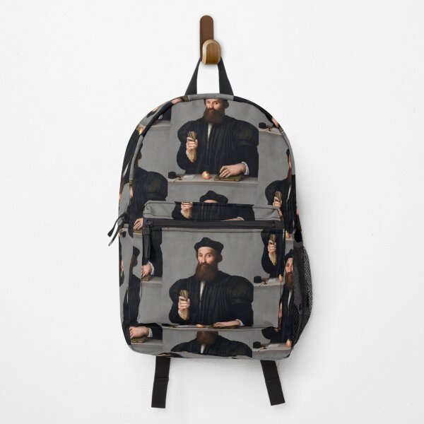 Item preview, Bearded Renaissance Gentleman with Scrolls designed and sold by artofuniverse.