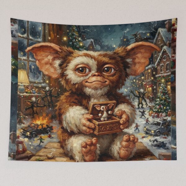 Item preview, Gremlins Christmas Fine Art Tribute designed and sold by Art's Diner.