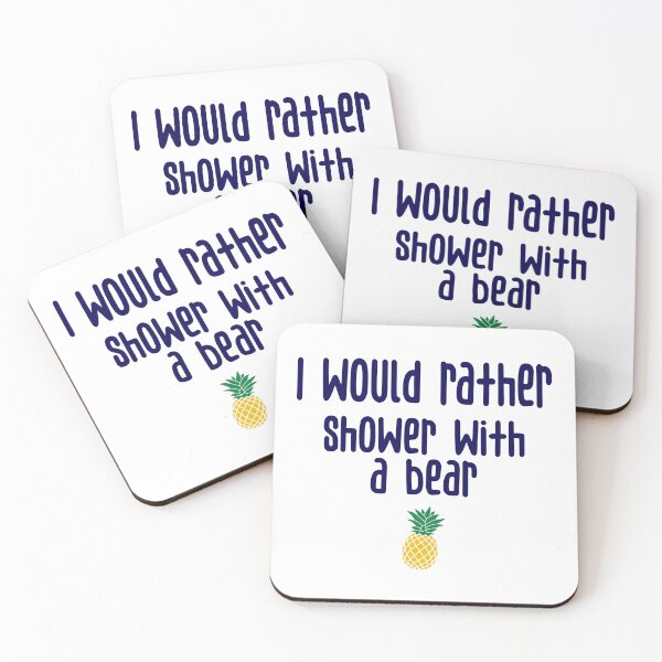 Item preview, Lassiter Would Rather - Shower Bear - Psych designed and sold by hotchkiss2earth.