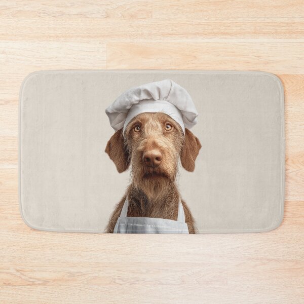 Item preview, Wirehaired Vizsla Chef Dog Funny Cooking Apron Hat Cute Pet Portrait designed and sold by LazyOwlStore.