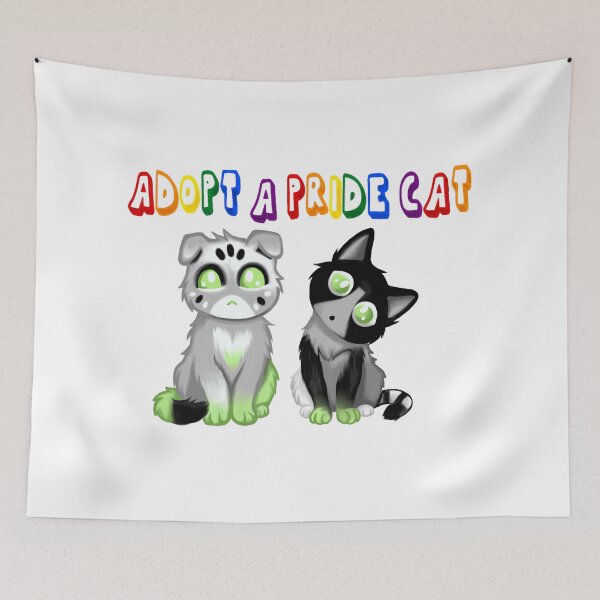 Item preview, Adopt A Pride Cat — Agender designed and sold by HistoryHounds.
