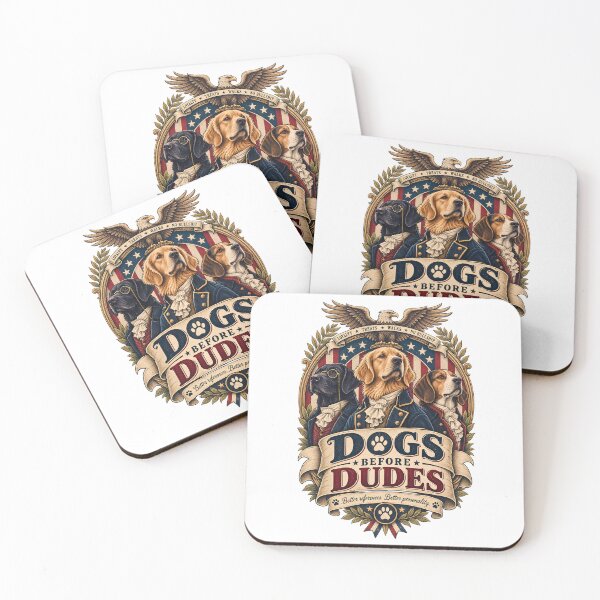Item preview, Dogs Before Dudes - Better References Better Personality - Patriotic Founding Father Dogs designed and sold by Neurospicy Trolls.